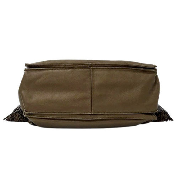 Loewe LOEWE Bag Ladies Shoulder Flamenco Leather Bronze Brown Tassel - Picture 3 of 9